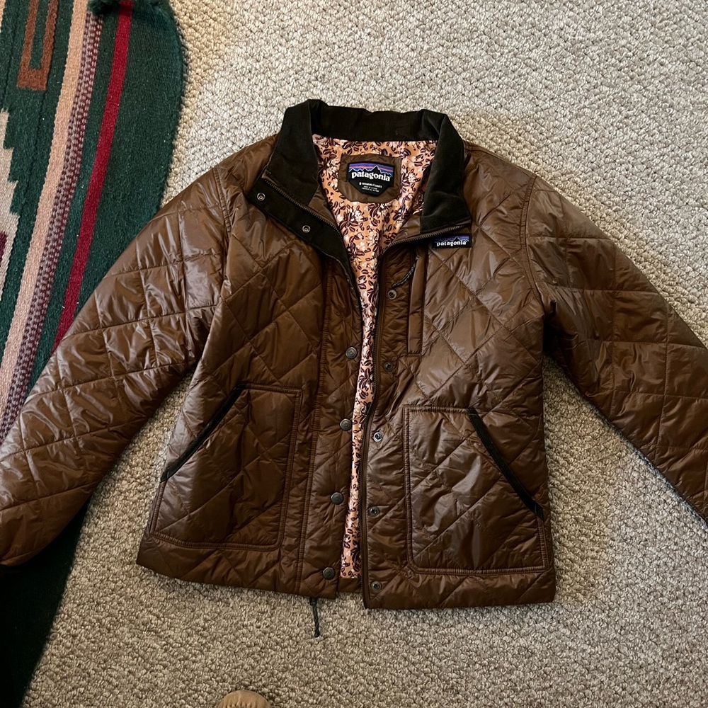 Patagonia brown floral jacket